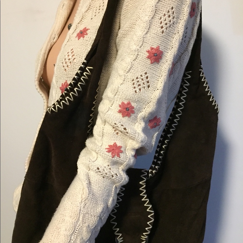On hold for M 💎 Classy vintage 17.5”PTP Fair isle S light Aran Irish French Par… - Picture 5 of 15